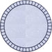 Square Patterned Lavender Blue Rug, pat81blu