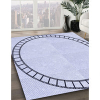 Patterned Lavender Blue Rug, pat81blu