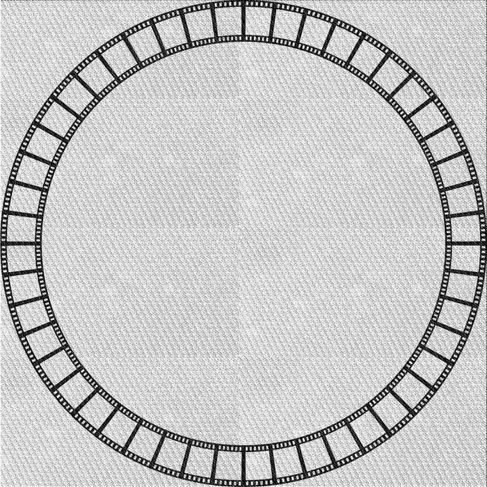 Round Machine Washable Transitional Platinum Gray Rug, wshpat81gry