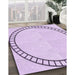 Patterned Orchid Purple Rug in Family Room, pat81pur