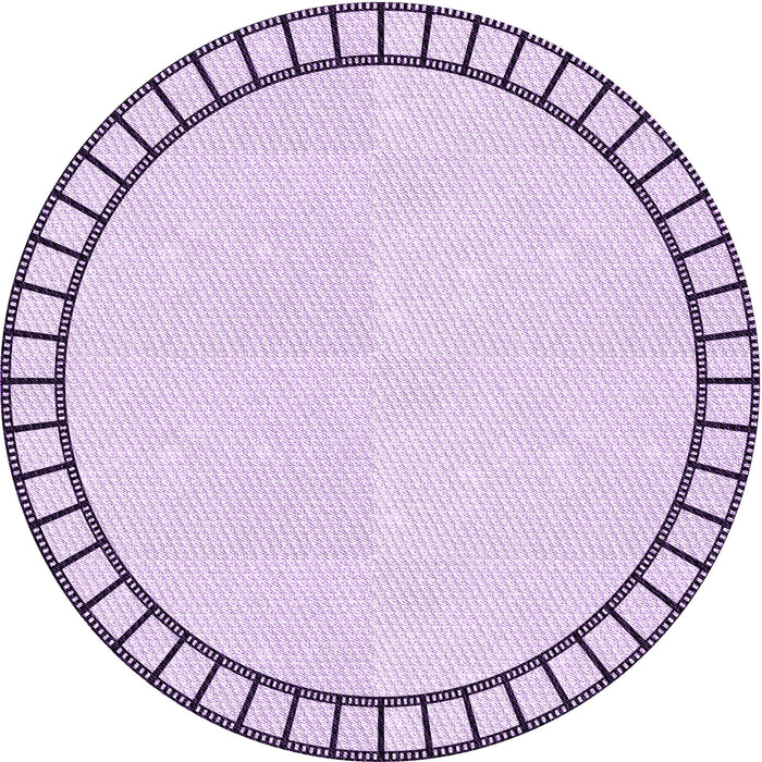 Square Patterned Orchid Purple Rug, pat81pur