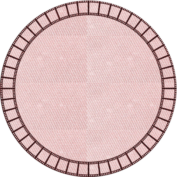 Square Patterned Pink Rug, pat81rd