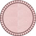 Square Patterned Pink Rug, pat81rd