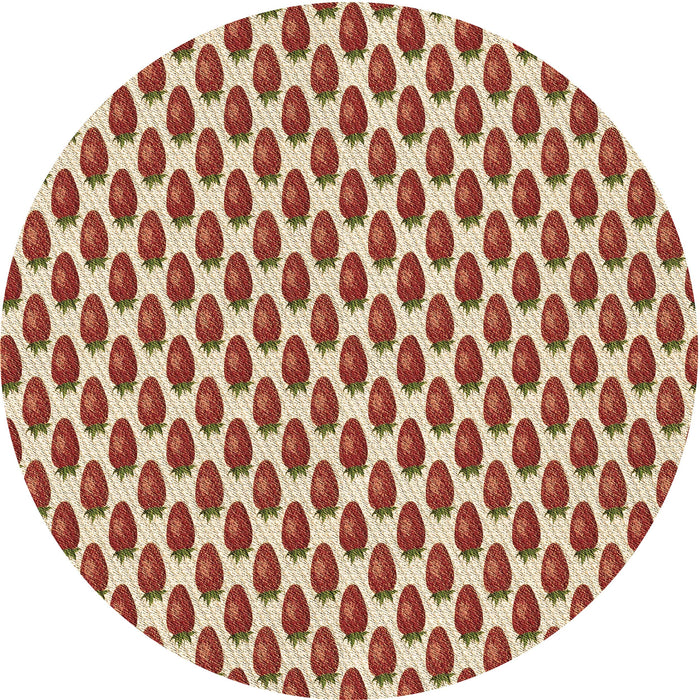 Square Patterned Red Rug, pat810brn