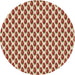 Square Patterned Red Rug, pat810brn