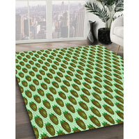 Patterned Light Green Rug, pat810grn