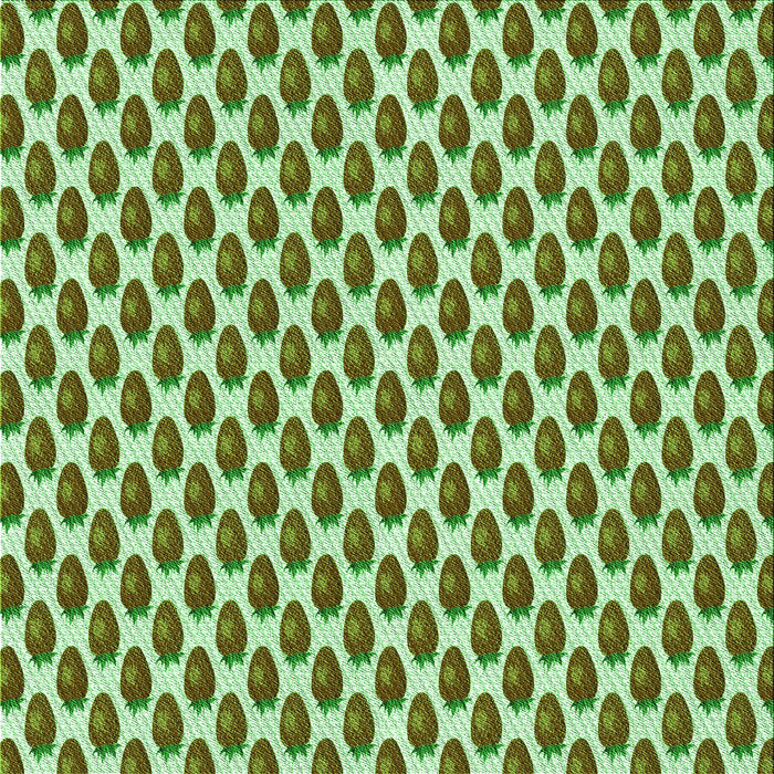 Round Patterned Light Green Rug, pat810grn