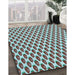 Machine Washable Transitional Blue Rug in a Family Room, wshpat810lblu