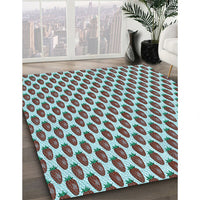 Patterned Blue Rug, pat810lblu