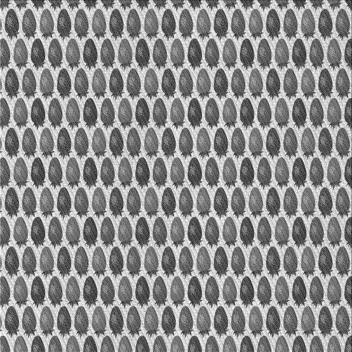 Round Patterned Silver Gray Rug, pat811gry