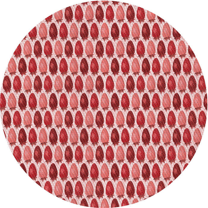 Square Patterned Pastel Pink Rug, pat811rd