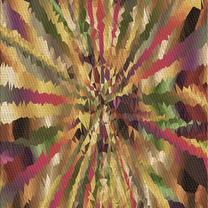 Patterned Orange Gold Rug, pat812brn