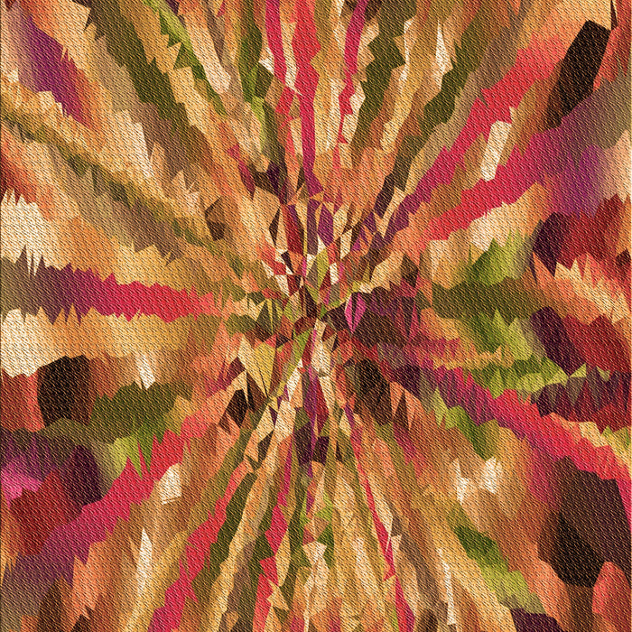 Patterned Orange Rug, pat812org