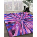 Machine Washable Transitional Purple Rug in a Family Room, wshpat812pur