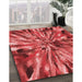 Machine Washable Transitional Red Rug in a Family Room, wshpat812rd