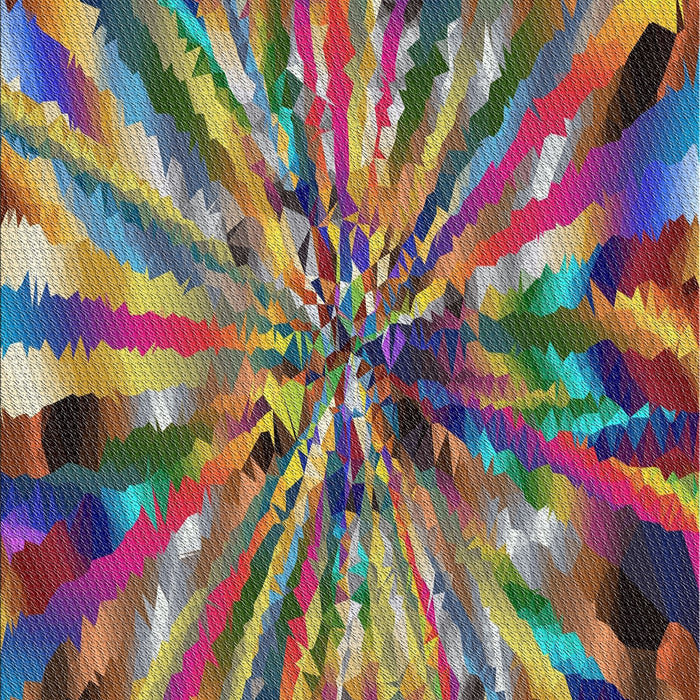 Patterned Dark Raspberry Purple Modern Rug, pat812