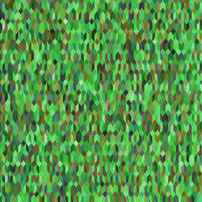 Patterned Seaweed Green Rug, pat813grn