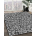 Machine Washable Transitional Grey Gray Rug in a Family Room, wshpat813gry