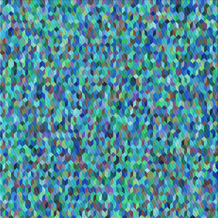 Round Patterned Dark Turquoise Green Rug, pat813lblu