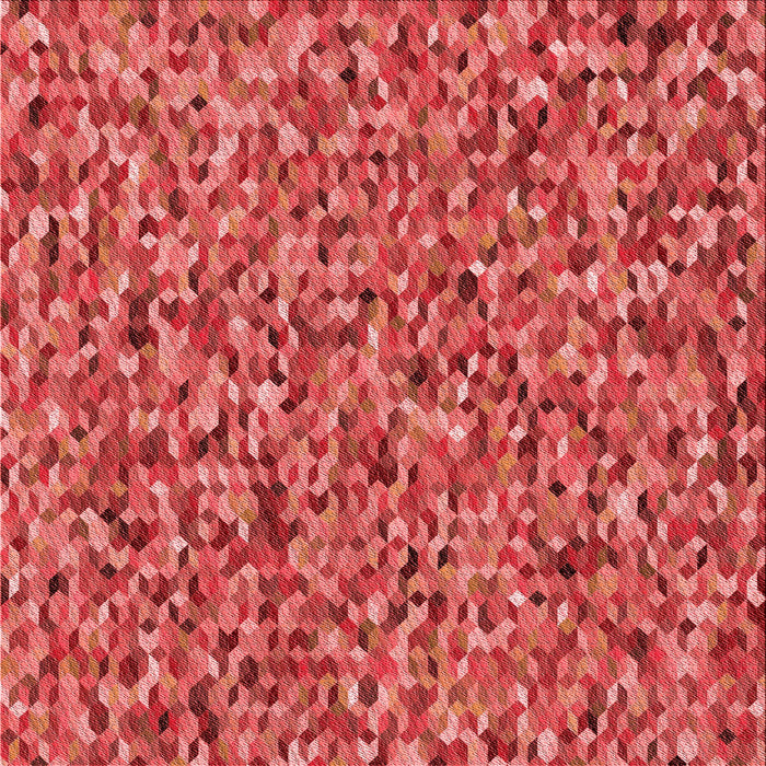 Round Patterned Red Rug, pat813rd