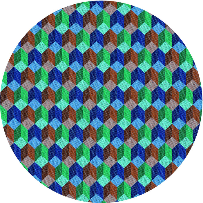 Square Patterned Purple Haze Purple Rug, pat814lblu