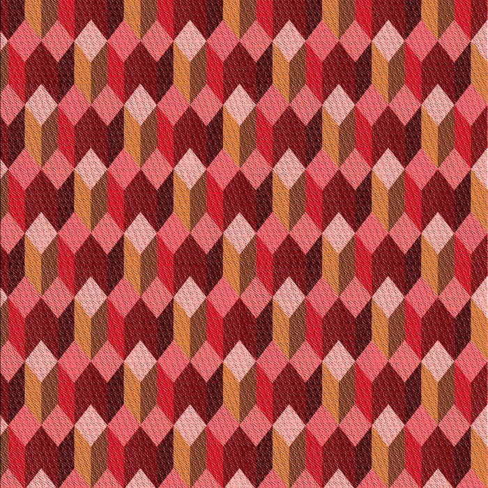 Patterned Orange Rug, pat814rd