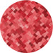 Square Machine Washable Transitional Red Rug in a Living Room, wshpat815rd