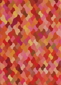 Machine Washable Transitional Red Rug, wshpat815