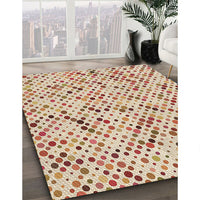 Patterned Vanilla Gold Rug, pat816brn