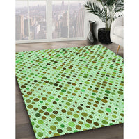 Patterned Mint Green Rug, pat816grn