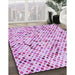 Machine Washable Transitional Crimson Purple Rug in a Family Room, wshpat816pur