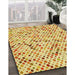 Patterned Orange Rug in Family Room, pat816yw