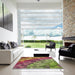 Machine Washable Transitional Brown Rug in a Kitchen, wshpat817brn