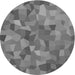 Square Patterned Carbon Gray Rug, pat817gry