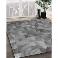 Patterned Carbon Gray Rug, pat817gry