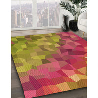 Patterned Caramel Brown Rug, pat817org