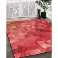 Patterned Red Rug, pat817rd