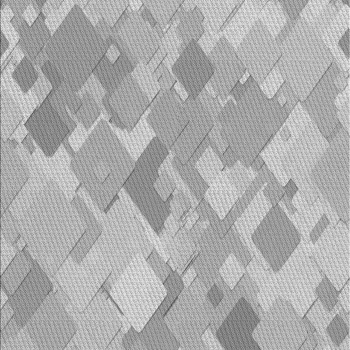 Patterned Platinum Silver Gray Rug, pat818gry