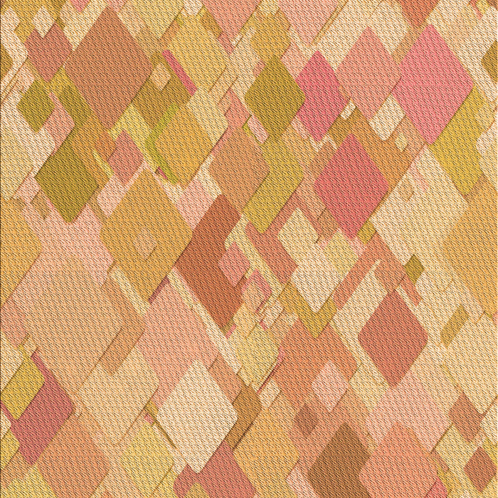 Patterned Yellow Orange Rug, pat818org