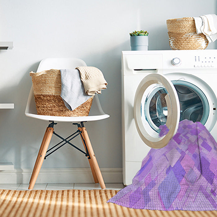 Machine Washable Transitional Purple Rug in a Washing Machine, wshpat818pur