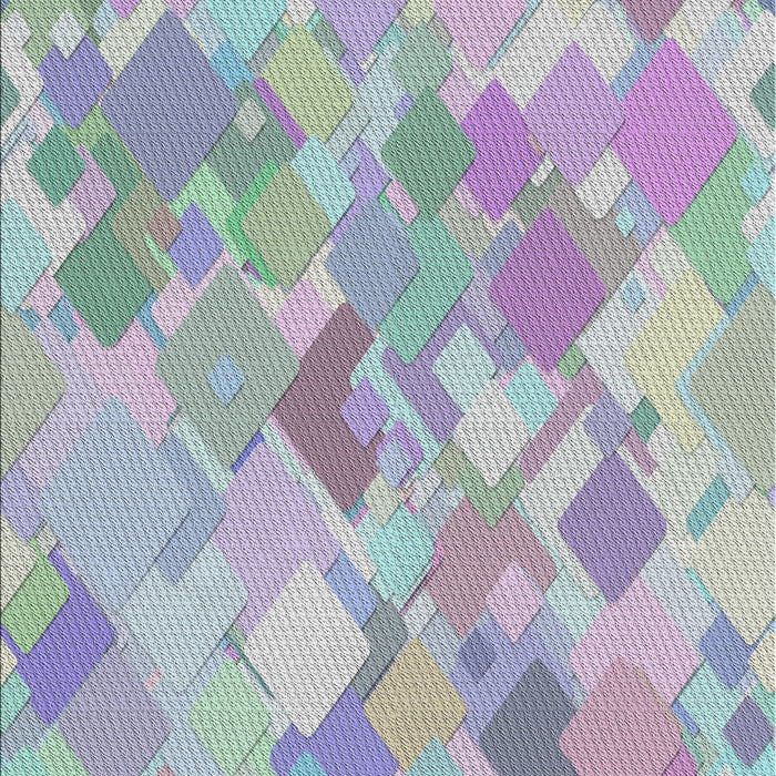 Patterned Slate Blue Grey Novelty Rug, pat818