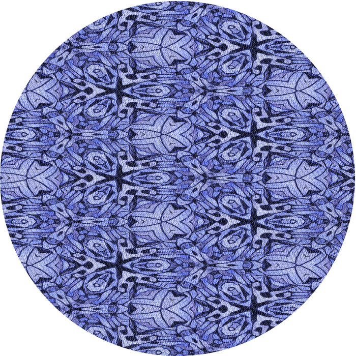 Square Patterned Sky Blue Rug, pat819blu