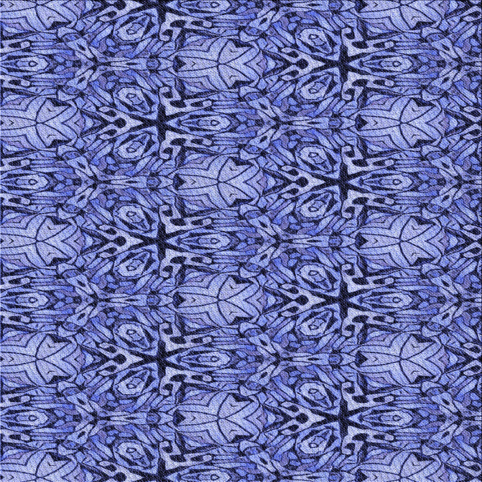 Round Machine Washable Transitional Sky Blue Rug, wshpat819blu