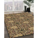 Machine Washable Transitional Metallic Gold Rug in a Family Room, wshpat819brn