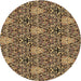 Square Patterned Metallic Gold Rug, pat819brn