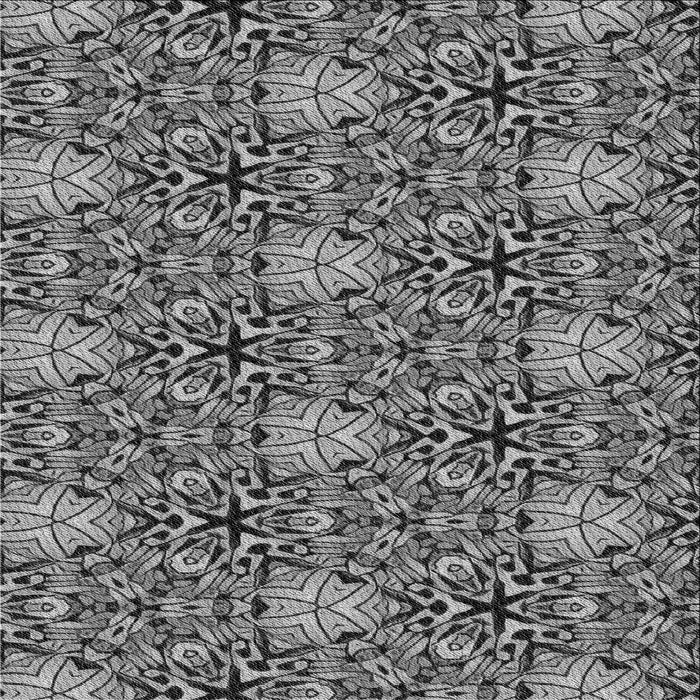 Round Machine Washable Transitional Black Rug, wshpat819gry