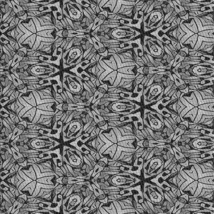 Machine Washable Transitional Black Rug, wshpat819gry