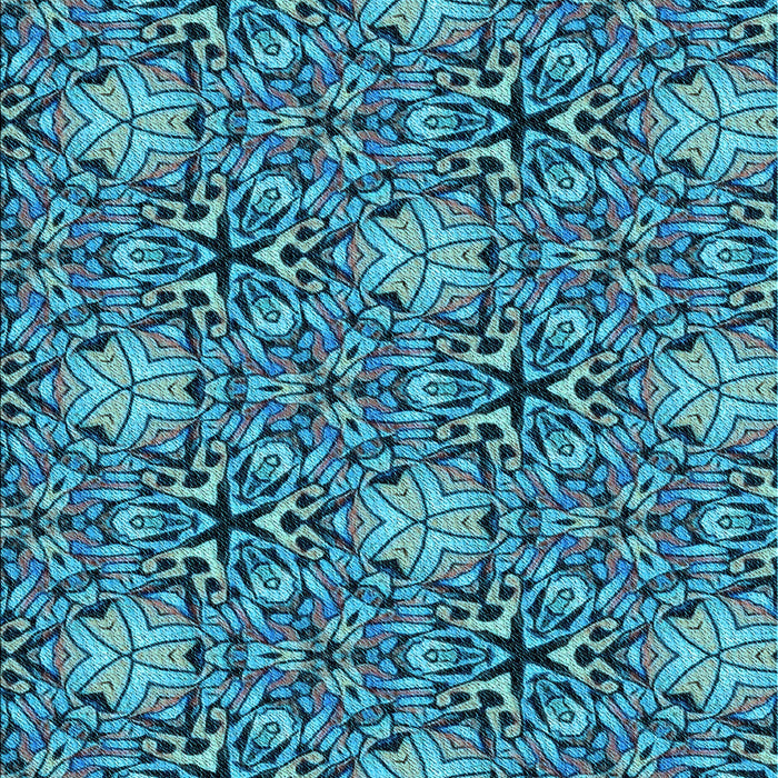 Patterned Blue Rug, pat819lblu