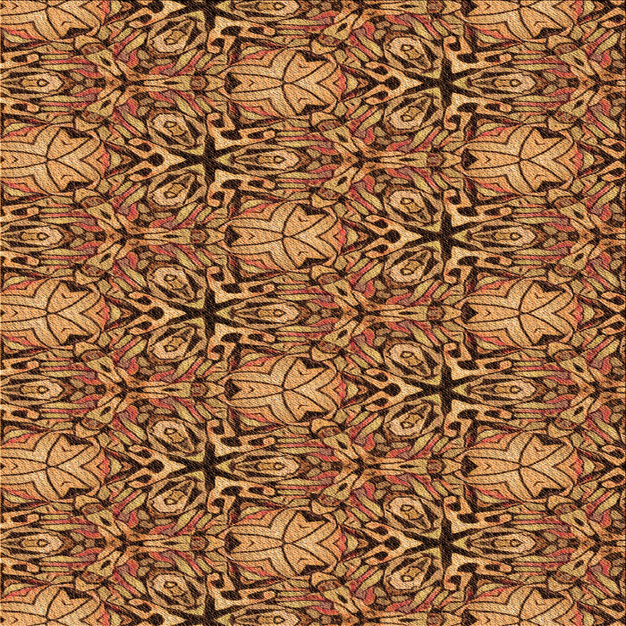 Round Machine Washable Transitional Red Brown Rug, wshpat819org