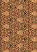 Patterned Red Brown Rug, pat819org